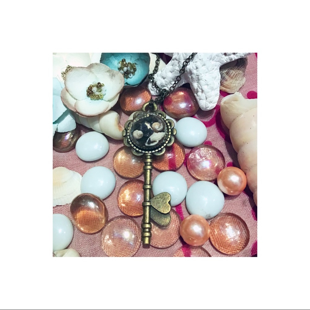🐚Beach, Seashells 3D Key Pendant Necklace NEW🐚